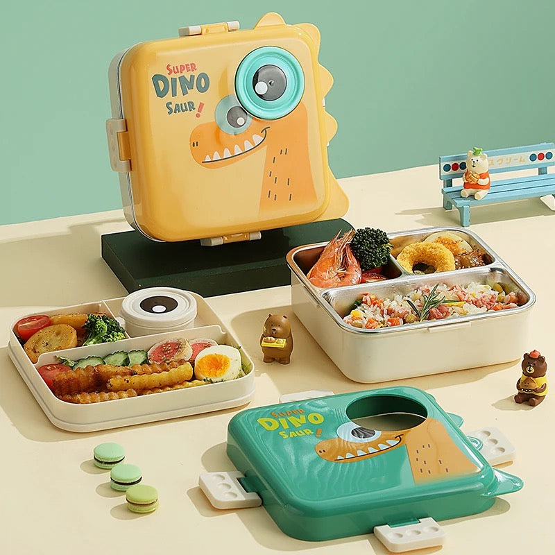 Kids Carnival Double Decker Stainless Steel Bento Box